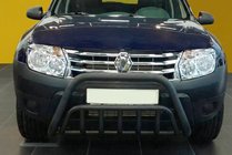 Renault Duster 2008-2017 рр. Кенгурятник WT002 Black (нерж) фото 5