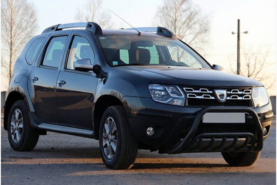 Renault Duster 2008-2017 рр. Кенгурятник WT002 Black (нерж) Image