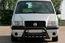 Citroen Jumpy 1996-2007 рр. Кенгурятник WT002 Black (нерж) фото 1