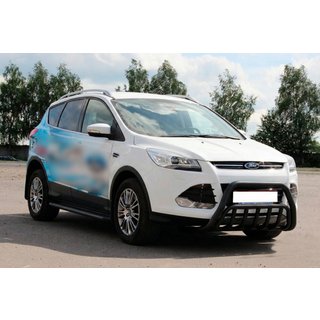 Кенгурятник WT002 Black (нерж.) Ford Kuga/Escape 2013-2019 рр. фото 2