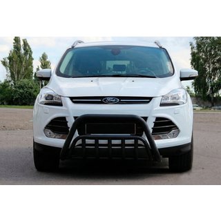 Кенгурятник WT002 Black (нерж.) Ford Kuga/Escape 2013-2019 рр. фото 1