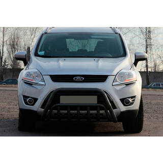 Кенгурятник WT002 Black (нерж.) фото 2