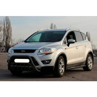 Кенгурятник WT002 Black (нерж.) фото 1