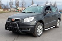 Geely Emgrand X7 2011- рр. Кенгурятник WT002 Black (нерж.) фото 3
