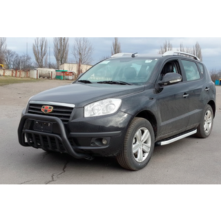 Кенгурятник WT002 Black (нерж.) Geely Emgrand X7 2011- рр. фото 3