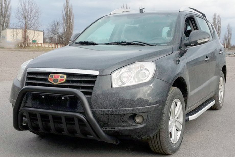 Geely Emgrand X7 2011- рр. Кенгурятник WT002 Black (нерж.) Image