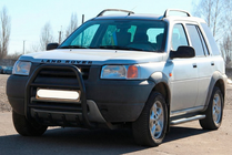 Land Rover Freelander I 1997-2006 рр. Кенгурятник QT007 Black (нерж.) фото 3
