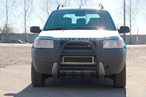 Land Rover Freelander I 1997-2006 рр. Кенгурятник QT007 Black (нерж.) фото 4