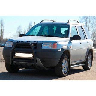 Кенгурятник QT007 Black (нерж.) Land Rover Freelander I 1997-2006 рр. фото 3