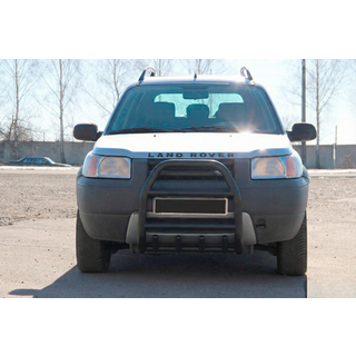 Кенгурятник QT007 Black (нерж.) фото 4