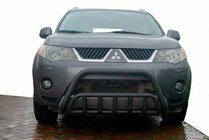 Mitsubishi Outlander 2006-2012 рр. Кенгурятник WT002 Black (нерж.) фото 2