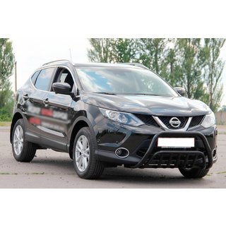 Кенгурятник WT002 Black (нерж) Nissan Qashqai 2014-2021 рр. фото 3