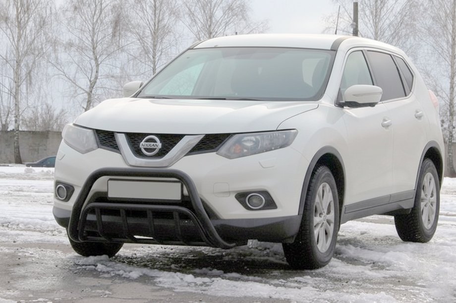 Nissan X-trail T32/Rogue 2014-2021 рр. Кенгурятник WT002 Black (нерж) Фото 3