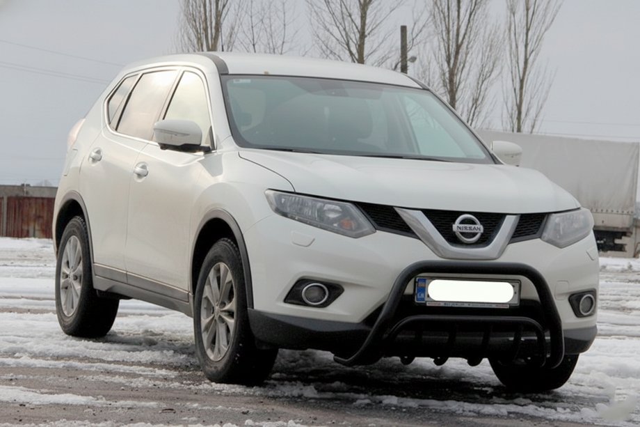 Nissan X-trail T32/Rogue 2014-2021 рр. Кенгурятник WT002 Black (нерж) Фото 2