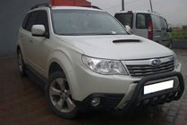 Subaru Forester 2008-2013 рр. Кенгурятник WT002 Black (нерж.) фото 2
