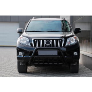 Кенгурятник WT002 Black (нерж) Toyota Land Cruiser Prado 150 2009-2023 рр. фото 2