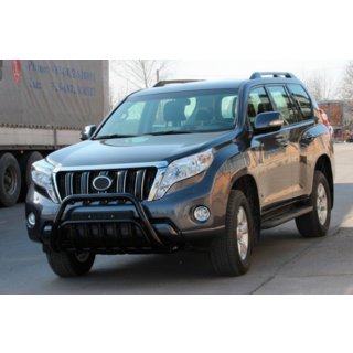 Кенгурятник WT002 Black (нерж) Toyota Land Cruiser Prado 150 2009-2023 рр. фото 3