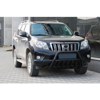 Кенгурятник WT002 Black (нерж) Toyota Land Cruiser Prado 150 2009-2023 рр. фото 1