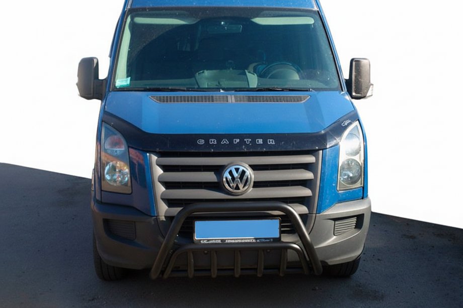 Volkswagen Crafter 2006-2016 рр. Кенгурятник WT002 Black (нерж) Фото 1