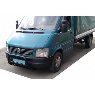 Кенгурятник WT002 Black (нерж) Volkswagen LT 1995-2006 рр. фото 2