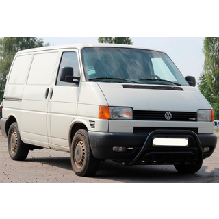 Кенгурятник WT002 Black (нерж) Volkswagen T4 Caravelle/Multivan 1990-2003 рр. фото 1