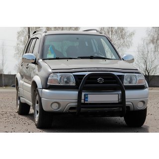 Кенгурятник QT007 Black (нерж) Suzuki Vitara 1998-2006 рр. фото 2