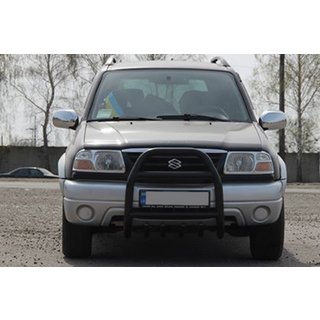 Кенгурятник QT007 Black (нерж) Suzuki Vitara 1998-2006 рр. фото 3