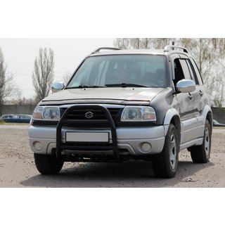 Кенгурятник QT007 Black (нерж) Suzuki Vitara 1998-2006 рр. фото 1