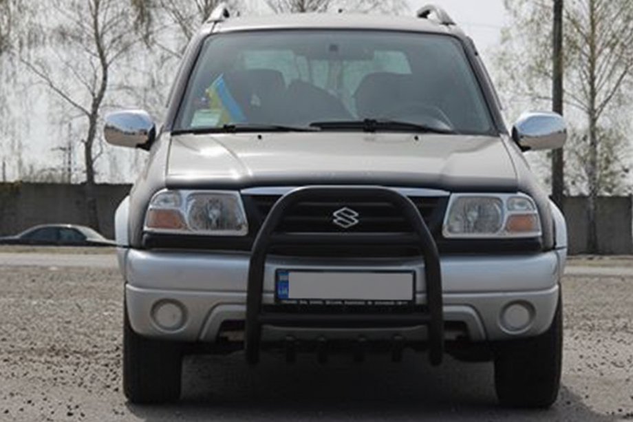 Suzuki Vitara 1998-2006 рр. Кенгурятник QT007 Black (нерж) Фото 3