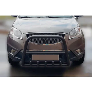 Кенгурятник F1-40 Black (нерж.) SsangYong Korando 2010-2019 рр. фото 2