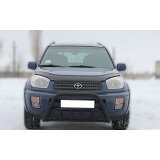 Передня дуга WT002 Black (нерж.) Toyota Rav 4 2001-2005 рр. фото 1