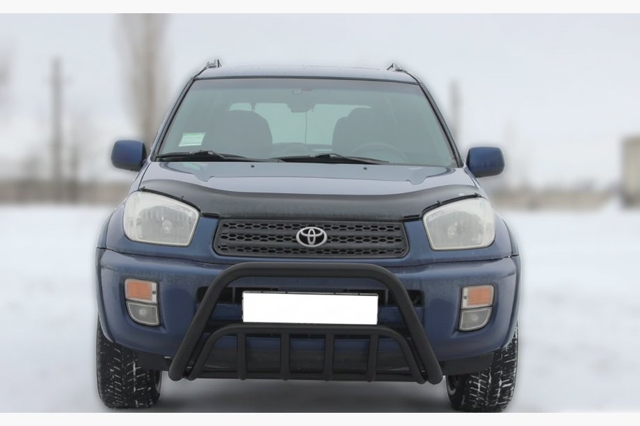 Toyota Rav 4 2001-2005 рр. Передня дуга WT002 Black (нерж.) Image