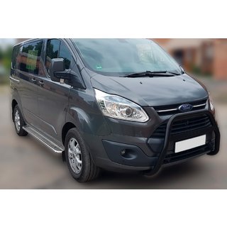 Кенгурятник WT006 F1-55 Black (нерж) Ford Custom 2013-2022 рр.