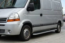 Opel Movano 2004-2010 рр. Бокові пороги Tayga (2 шт., алюміній) фото 1