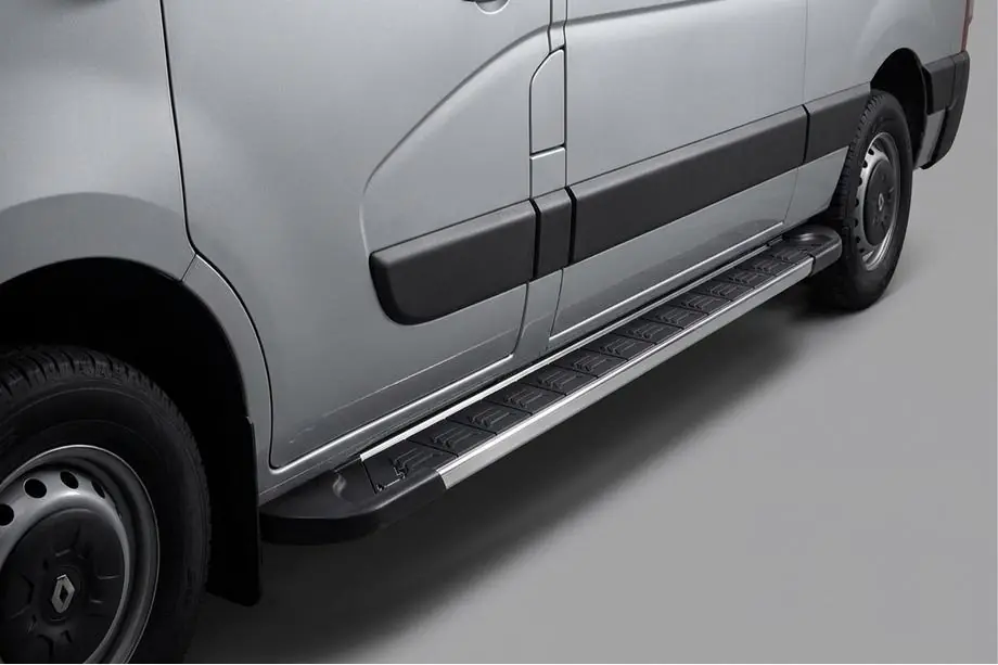 Opel Movano 2010-2021 рр. Бокові пороги RedLine V1 (2 шт., алюміній) Image