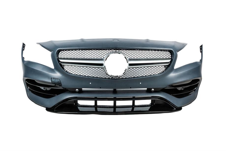 Mercedes CLA C117 2013-2019 рр. Передній бампер в зібраному вигляді (стиль CLA45 AMG) Фото 1