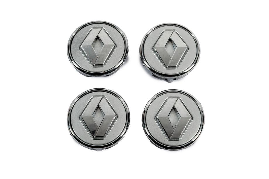 Renault Ковпачки у диски сірі з кільцем 81568GR (57мм на 49мм, 4 шт) Image