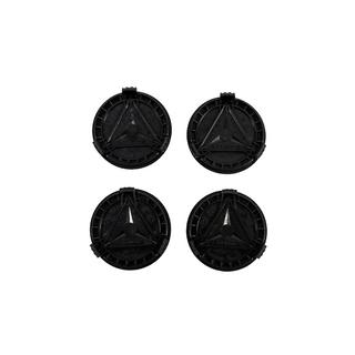 Ковпачки на диски 71/75 мм без кільця (4 шт, чорні V5) фото 3