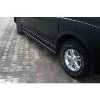 Бічні труби Black (2 шт., нерж) SsangYong Action 2005-2018 рр. фото 1