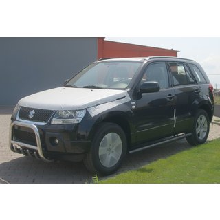 Бічні труби Black (2 шт., нерж) Suzuki Grand Vitara 2005-2017 рр. фото 2