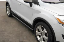 Ford Kuga 2008-2013 рр. Бічні труби Black (2 шт., Нерж.) фото 1