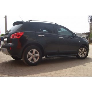 Бічні труби Black (2 шт., нерж.) Nissan Qashqai 2010-2014 рр. фото 3