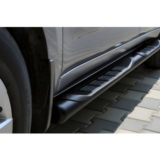 Бічні труби Black (2 шт, нерж) Iveco Daily 1999-2006 рр. фото 1