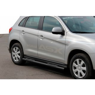 Бічні труби BB002 Black (2 шт., нерж.) фото 1