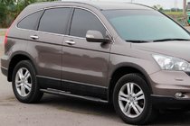 Honda CRV 2012-2016 рр. Бічні труби BB002 Black (2 шт., нерж) фото 6