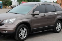 Honda CRV 2012-2016 рр. Бічні труби BB002 Black (2 шт., нерж) фото 8