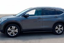 Honda CRV 2012-2016 рр. Бічні труби BB002 Black (2 шт., нерж) фото 2