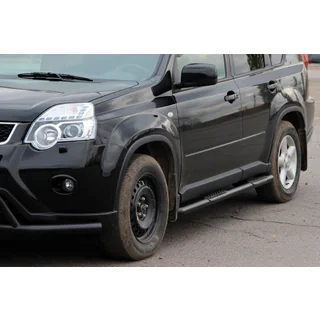 Бічні труби BB002 Black (2 шт., нерж) фото 2