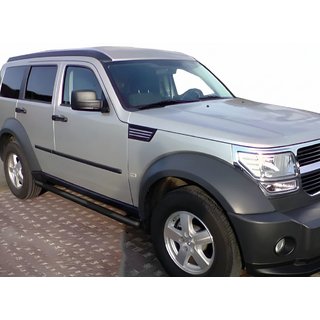 Бічні труби Black (2 шт., нерж) Dodge Nitro 2006-2011 рр. фото 2