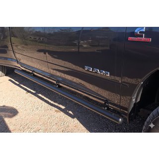 Бічні труби стандартні Black (2 шт., Нерж) Dodge RAM (DR/DH/D1/DC/DM) 2002-2009 рр. фото 2